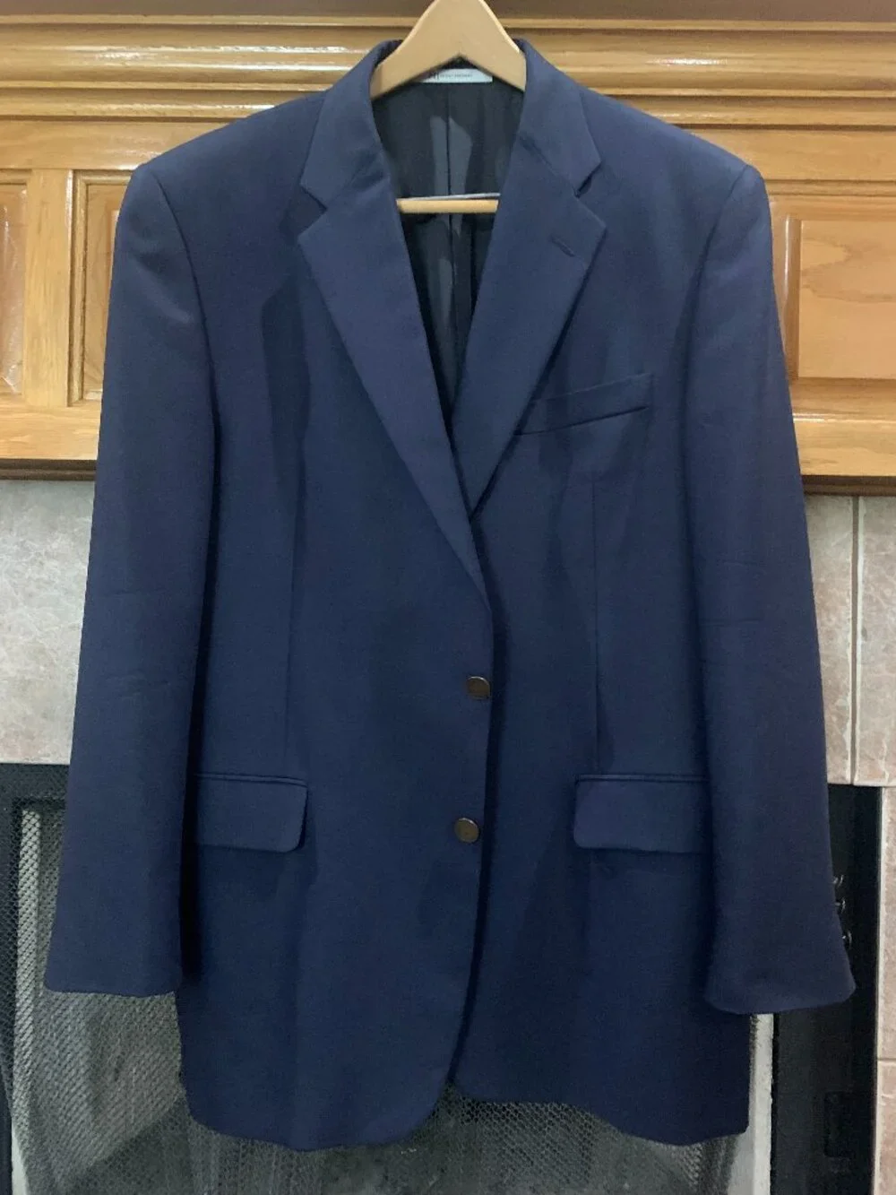 Share Hickey-Freeman Perlis Navy Blazer 42R Pre-Owned